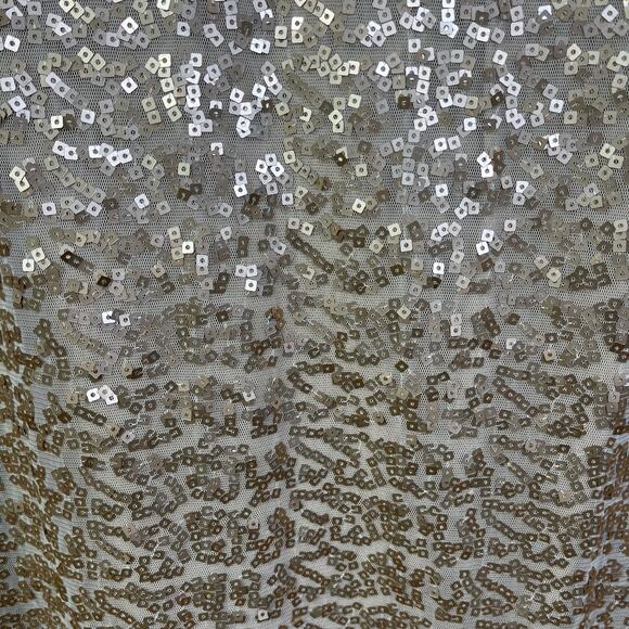 Eliza J Gold Sequin Dress Party Cocktail Formal Glam Cowl Neck Size 10 - Picture 6 of 8